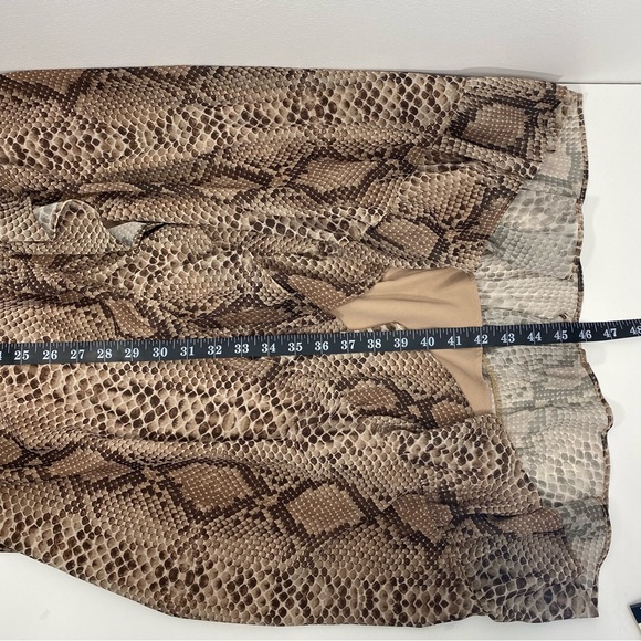 Sweet Pea New York Co Stacy Frati Python Snakeskin Animal Print Wrap Dress M NWT - Picture 11 of 12